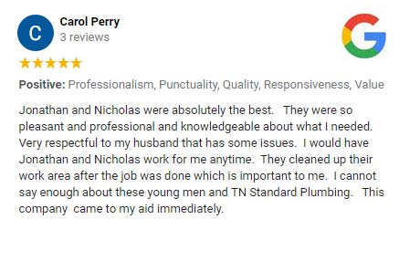 TNS plumbing reivew
